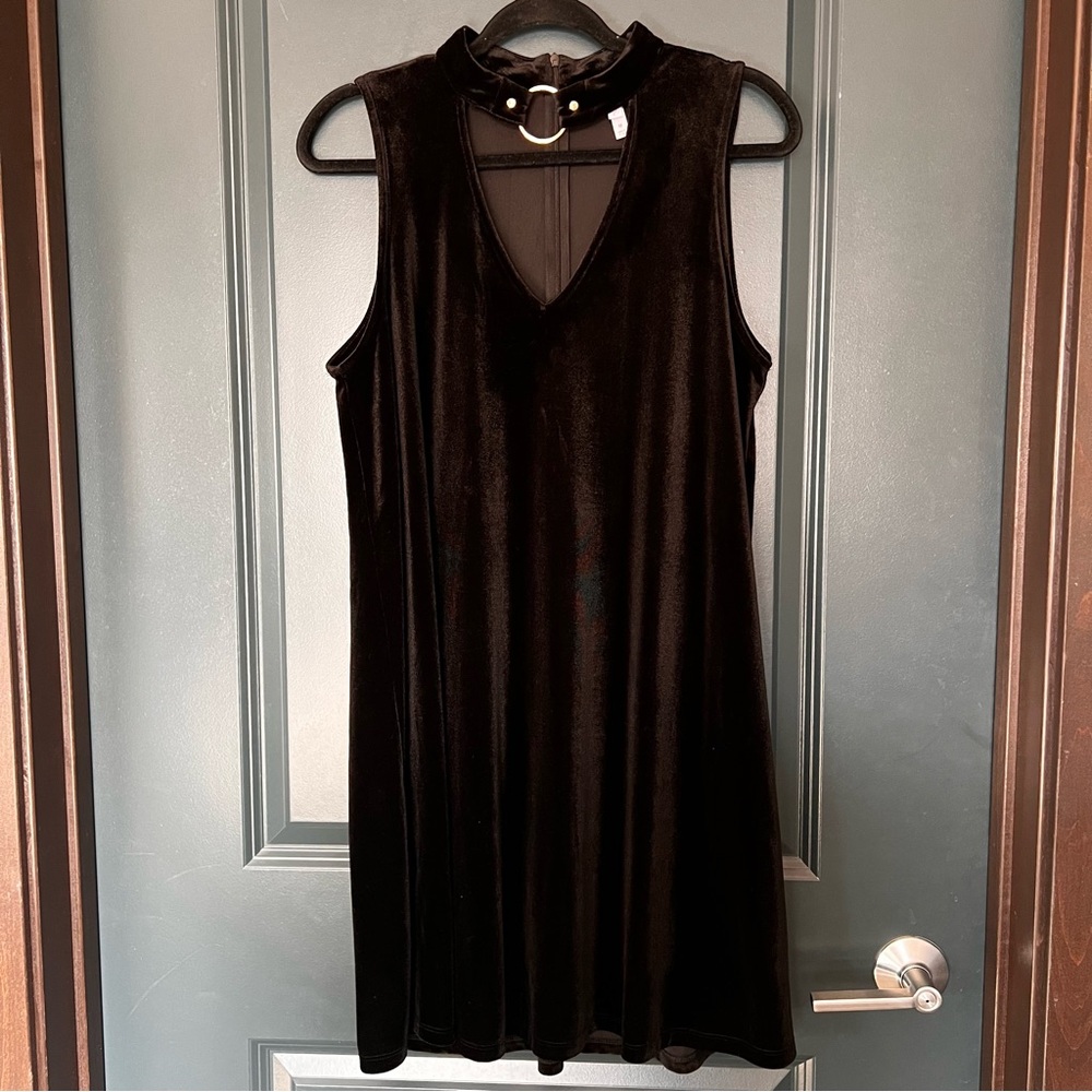 Xhilaration Black Velvet choker Dress